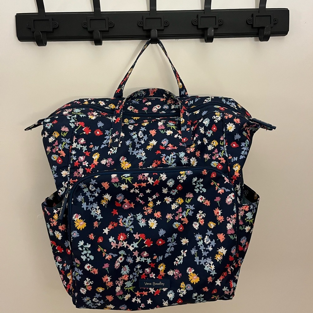 Vera Bradley Navy Floral Backpack